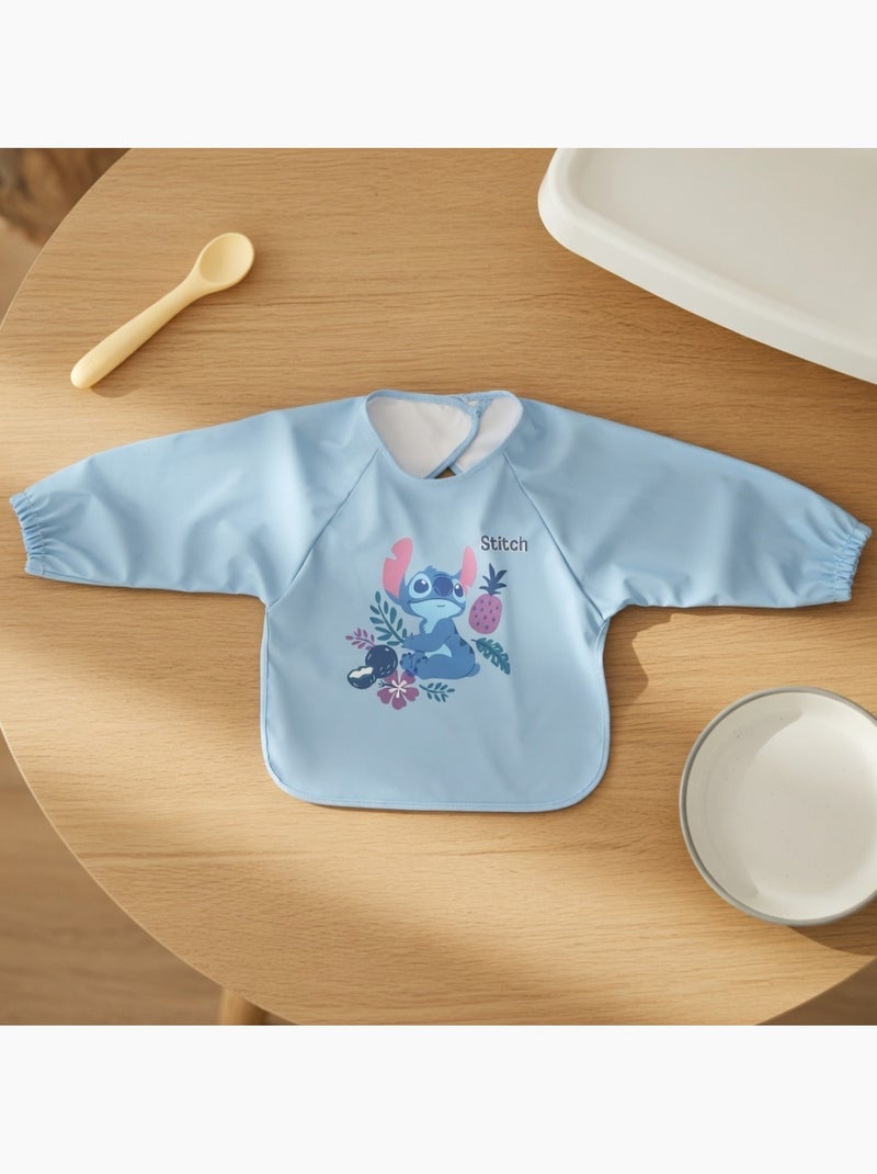Bavoir tablier Stitch - 100% Polyester Bleu - Kiabi