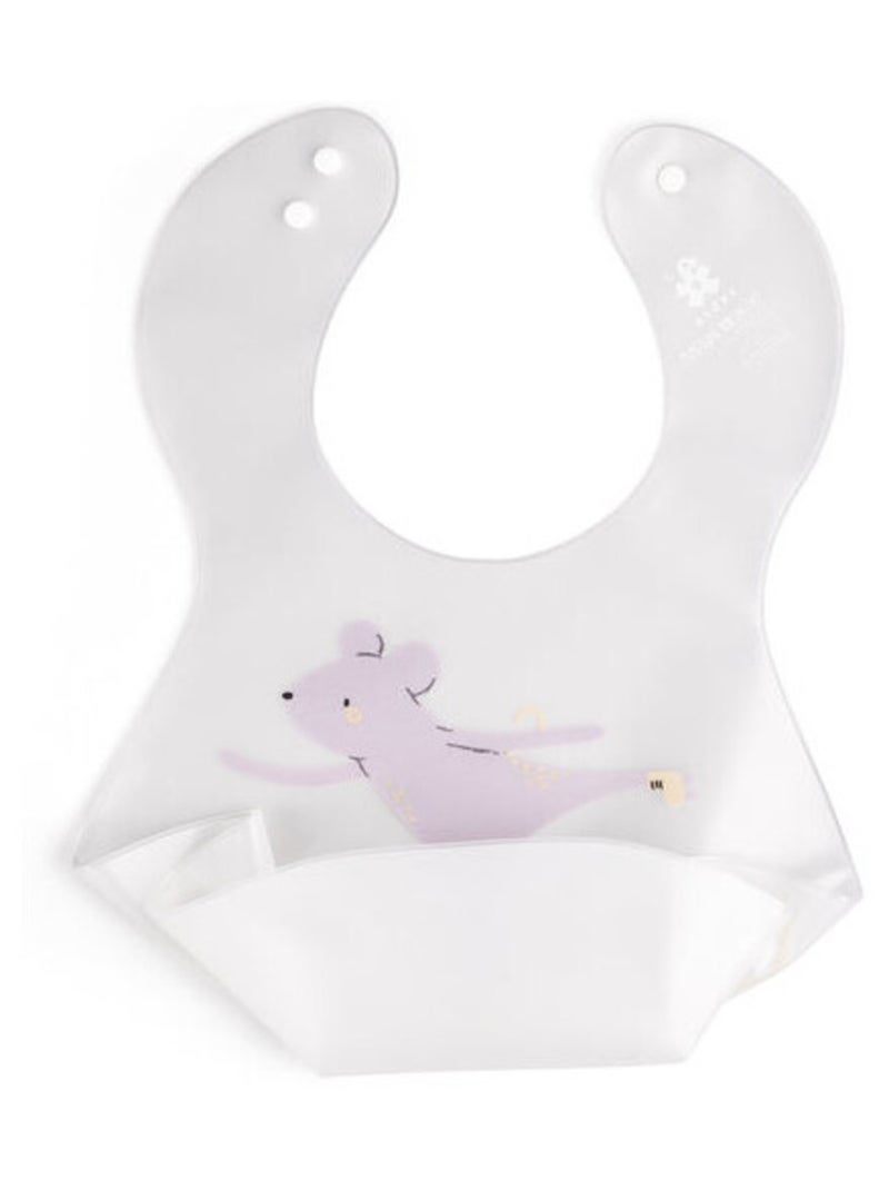Bavoirs imprimés (2pcs) en EVA transparent Rose - Kiabi