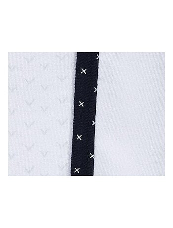 Bavoirs lot de 2 en coton blanc - SAUTHON