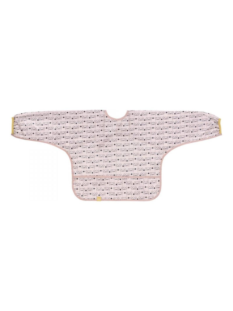 Bavoirs manches longues avec poche Little Chums Souris Rose - Kiabi