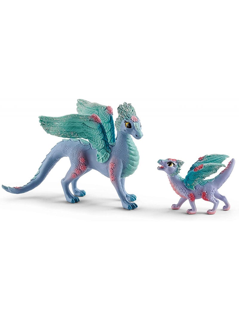 Bayala - Dragon aux fleurs, maman et bébé Multicolore - Kiabi