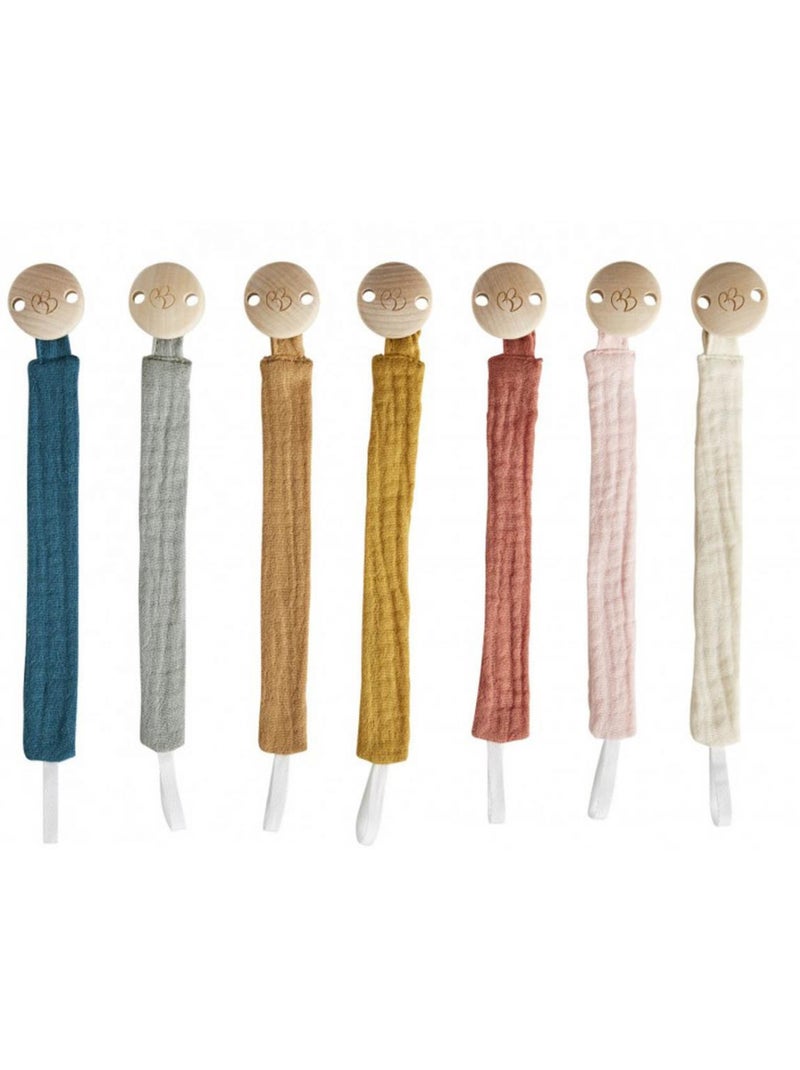 BB & Co - Attache-sucette en gaze de coton Beige - Kiabi