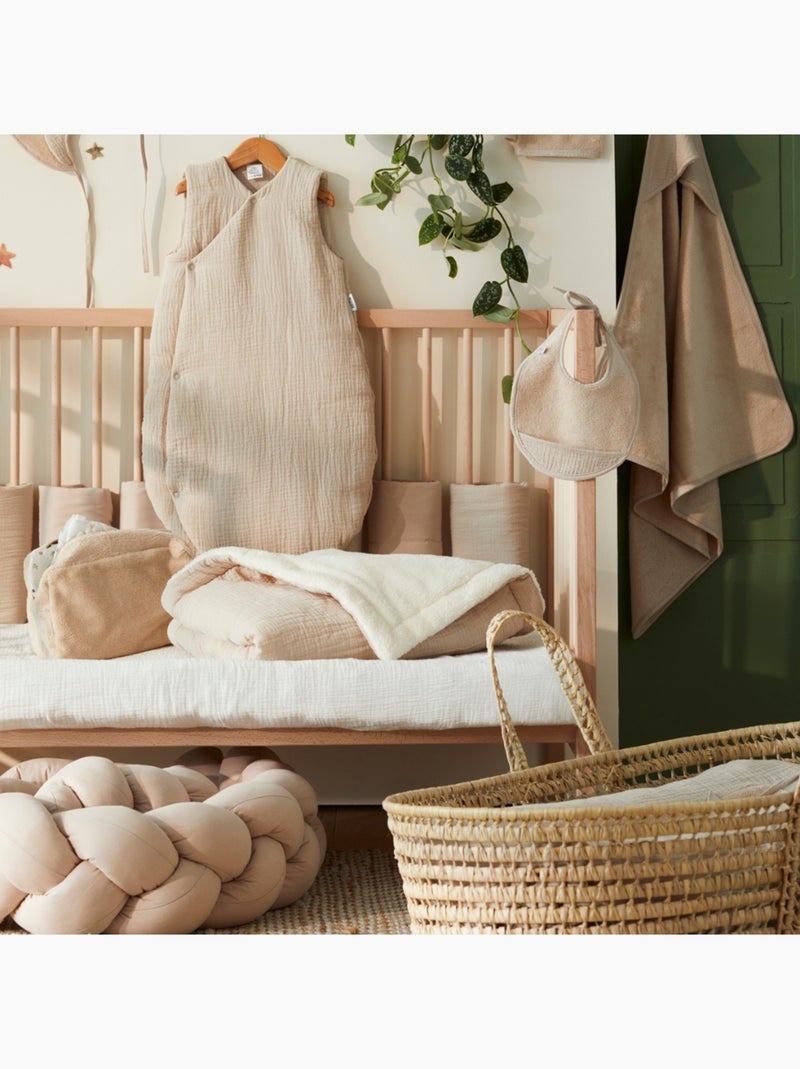 BB & Co - Cape de bain + gant Beige - Kiabi