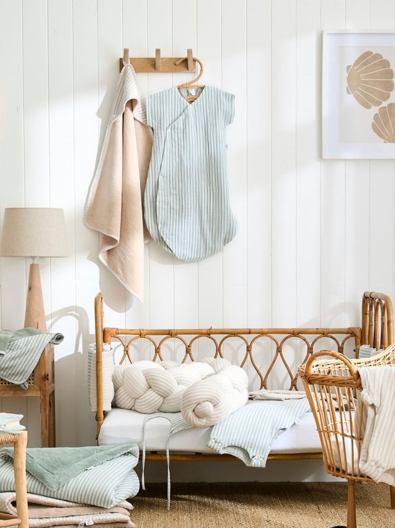 BB & Co - Cape de bain + gant Beige - Kiabi