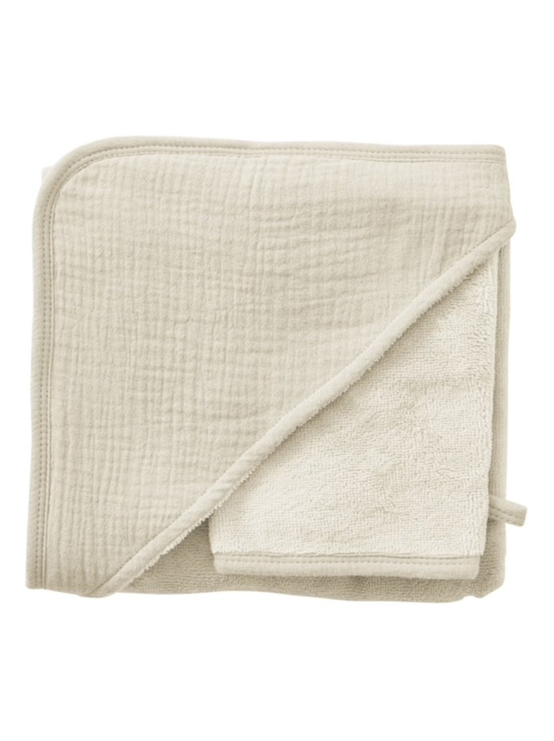 BB & Co - Cape de bain + gant Ecru - Kiabi