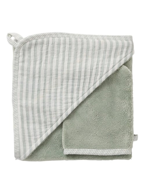 BB & Co - Cape de bain + gant - Kiabi