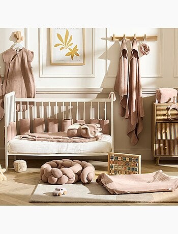 Bb & co - couverture peluche double gaze et microfibre (70x100 cm)