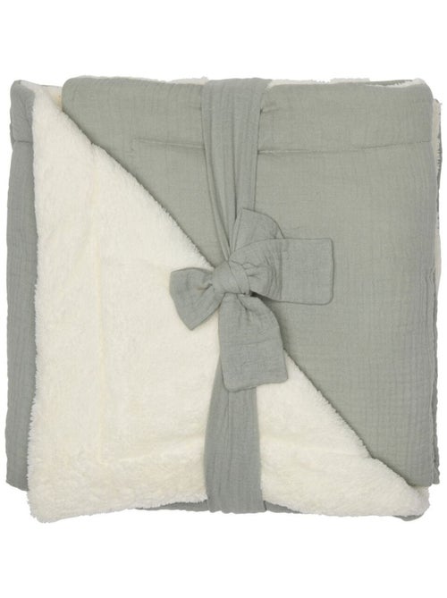 BB & Co - Couverture polaire vert de gris - Kiabi