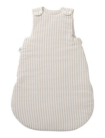Bb & co - gigoteuse hiver ouatinée beige rayée galet tog 3,3 (0-6 mois)