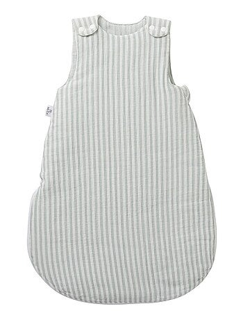 Bb & co - gigoteuse hiver ouatinée rayée vert de gris tog 3,3 (0-6 mois)