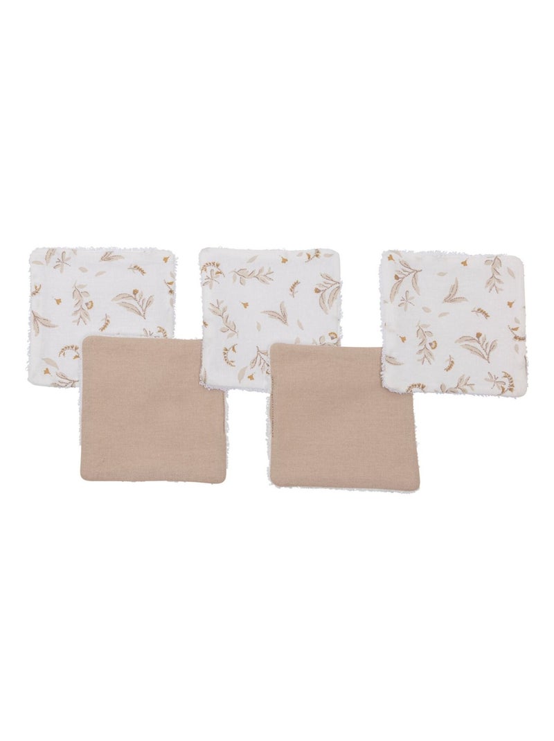 BB & Co - Lot de 5 lingettes lavables Beige - Kiabi