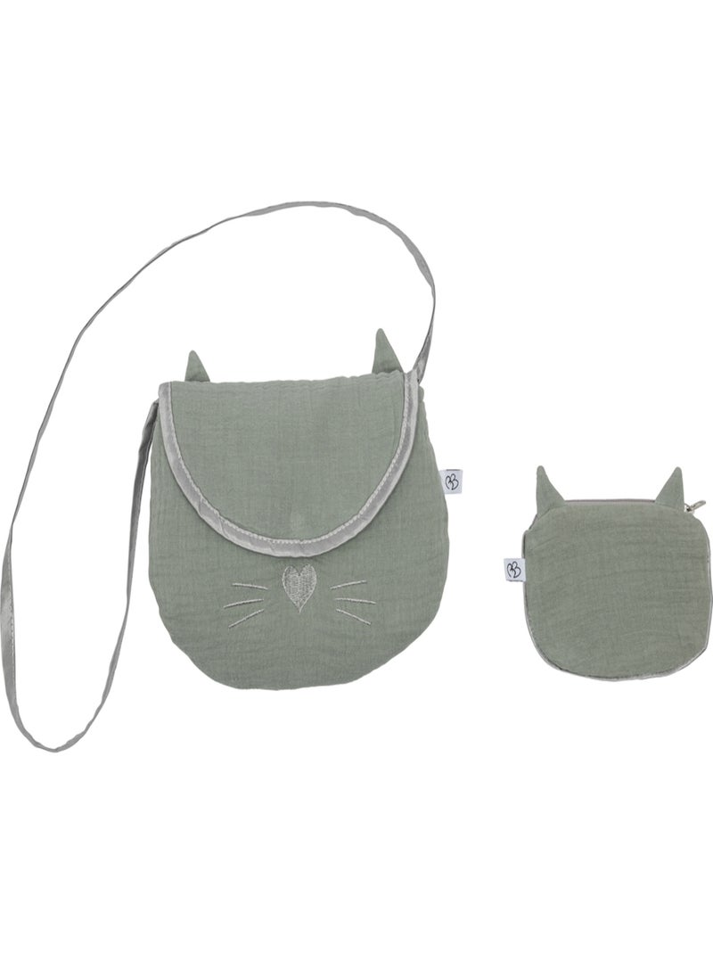 BB & Co - Sac à main + porte monnaie Vert d'eau - Kiabi