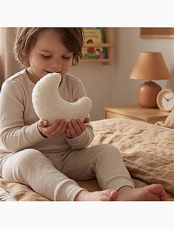 Bb&co | bouillotte lune aux graines de colza en gaze de coton et bambou
