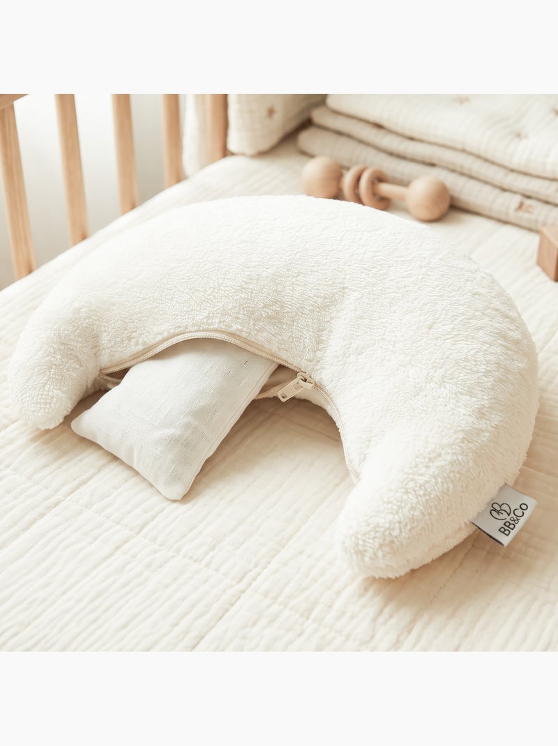 Bb&co | bouillotte lune aux graines de colza en gaze de coton et bambou Ecru - Kiabi