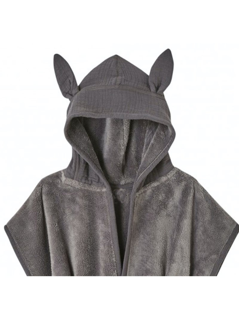 BB&CO | Peignoir bébé et enfant à capuche en bambou Gris - Kiabi