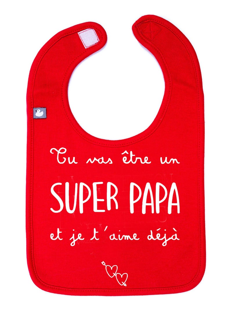 BB&CO | Pochette surprise annonce de grossesse -  Tu vas être un super papa Rouge - Kiabi