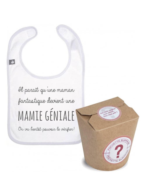 BB&CO | Pochette surprise annonce de grossesse - Une mamie géniale - Kiabi BB&CO | Pochette surprise annonce de grossesse - Une mamie géniale - Kiabi