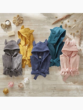 BB&CO|Peignoir bébé et enfant à capuche en bambou