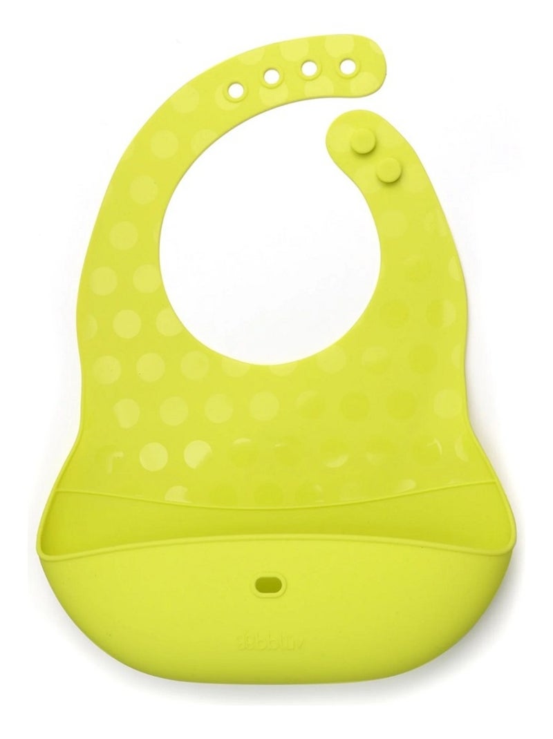 BBLUV - Ensemble 2 bavoirs et cuillère en silicone Jaune - Kiabi