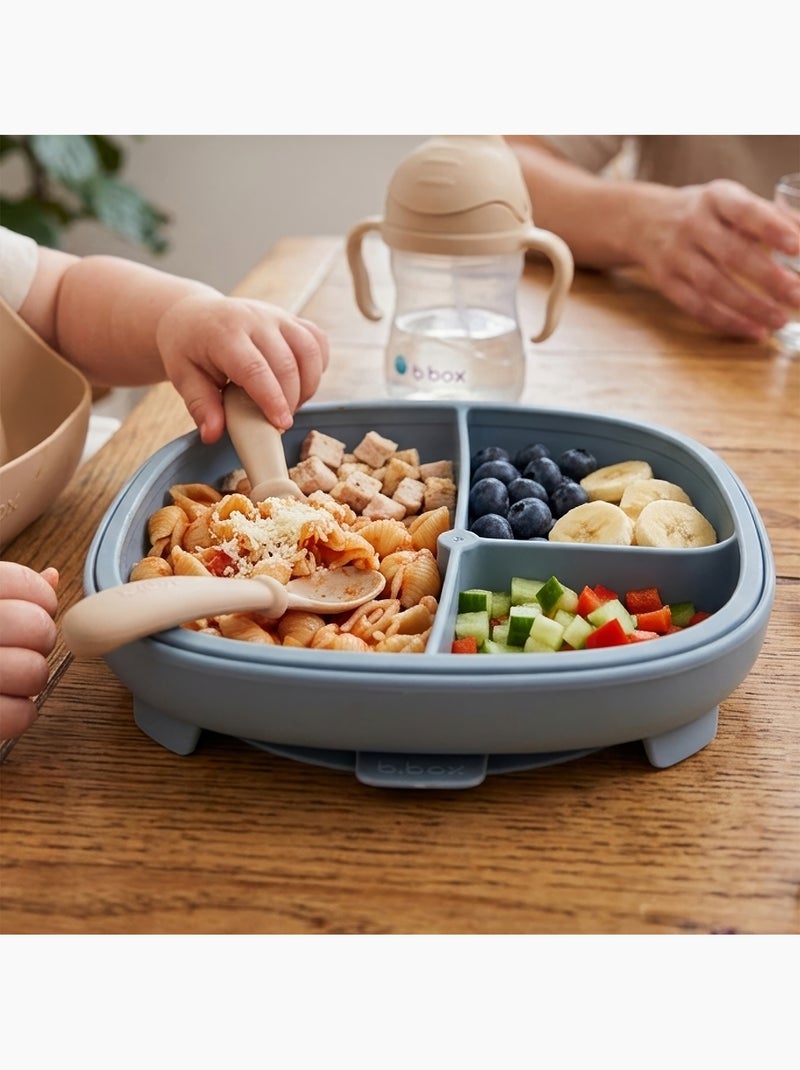 B.Box | Assiette à ventouse avec compartiments amovibles Bleu - Kiabi