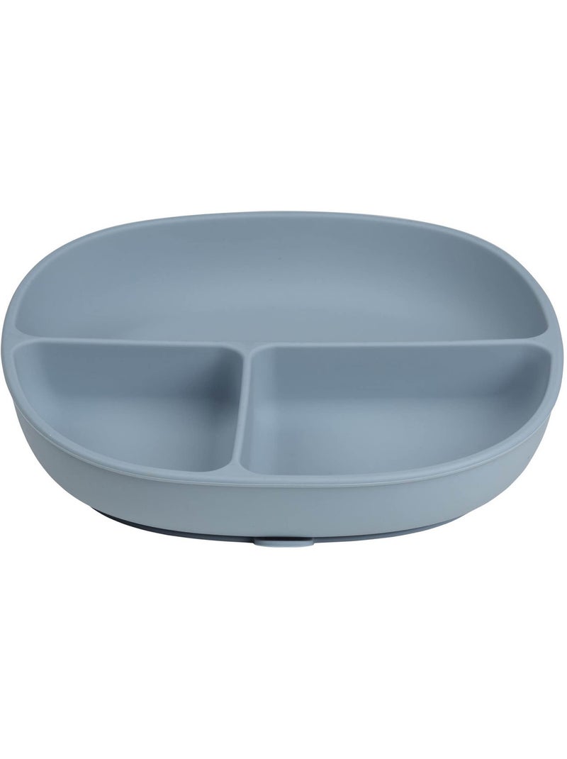 B.Box | Assiette bébé silicone ventouse avec couvercle Bleu - Kiabi