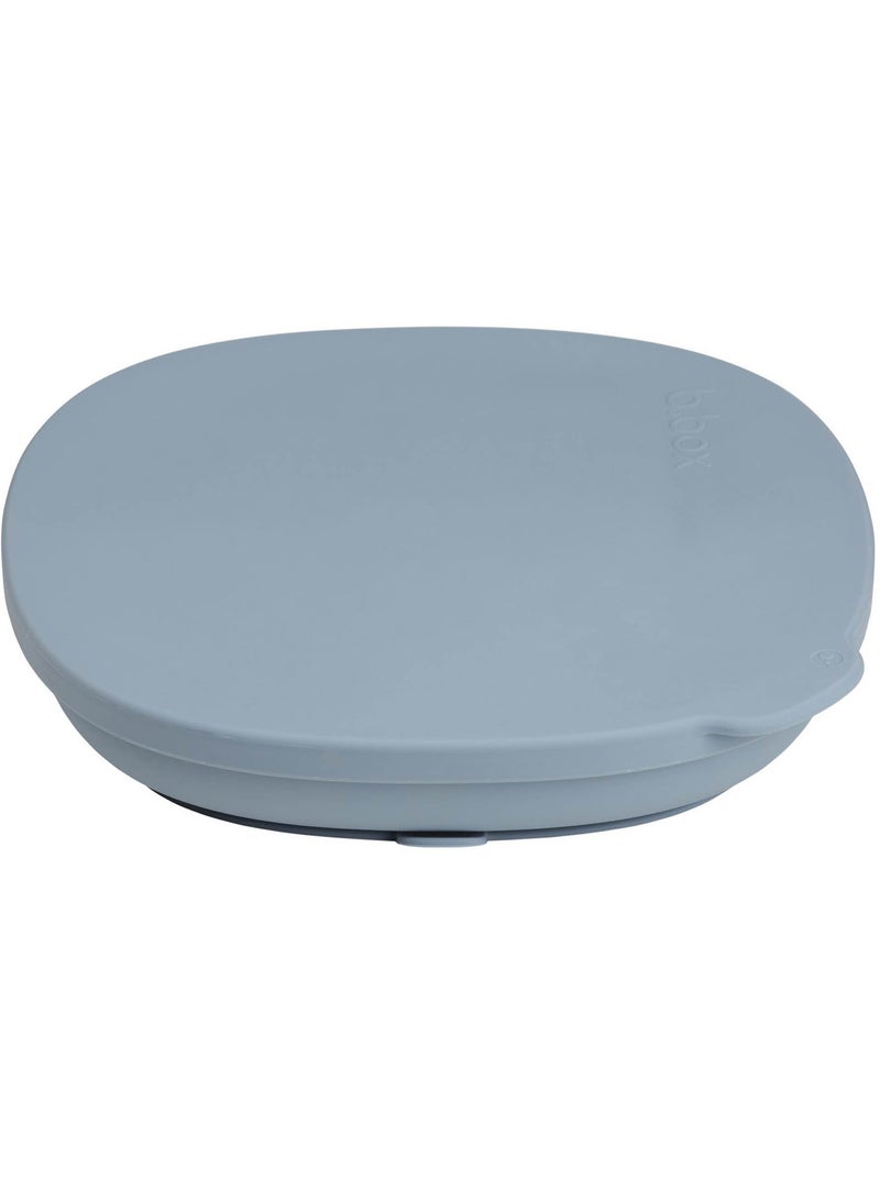 B.Box | Assiette bébé silicone ventouse avec couvercle Bleu - Kiabi