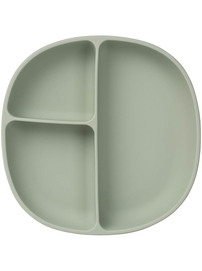 B.Box | Assiette bébé silicone ventouse avec couvercle Vert - Kiabi