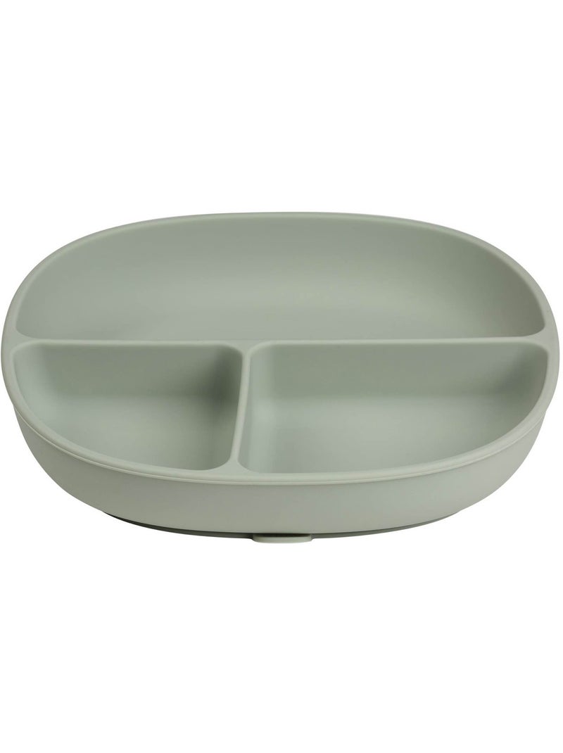 B.Box | Assiette bébé silicone ventouse avec couvercle Vert - Kiabi