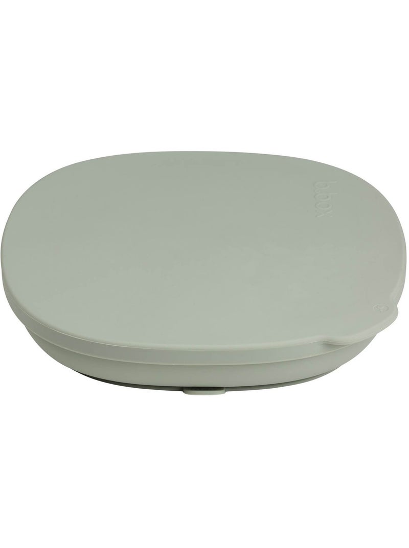 B.Box | Assiette bébé silicone ventouse avec couvercle Vert - Kiabi