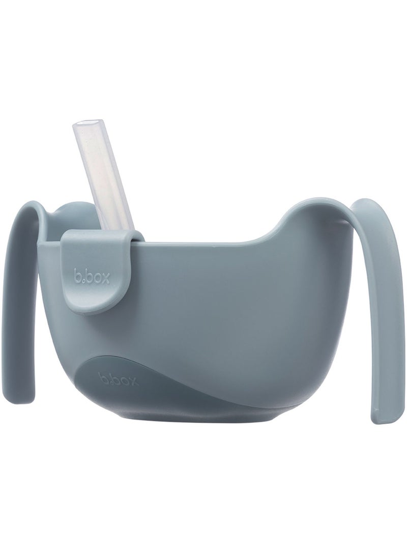 B.Box | Bol d'apprentissage bébé 3 en 1 avec paille et snack Bleu - Kiabi