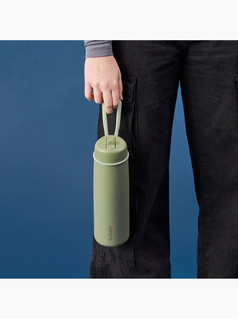 B.Box | Gourde bouteille isotherme en inox avec paille 690 ml Vert - Kiabi