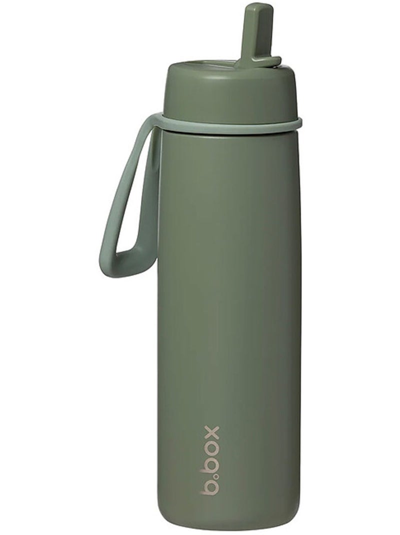 B.Box | Gourde bouteille isotherme en inox avec paille 690 ml Vert - Kiabi