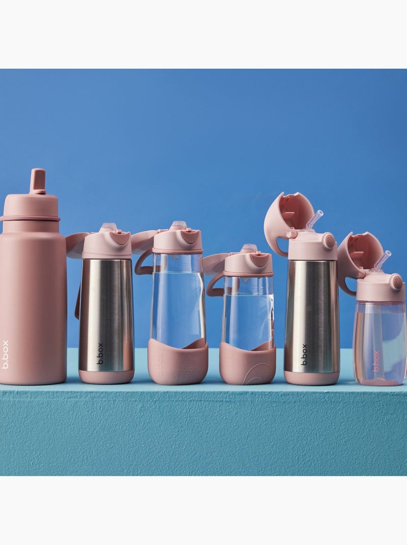 B.Box | Gourde enfant avec paille – bouteille légère en tritan 380 ml Rose - Kiabi