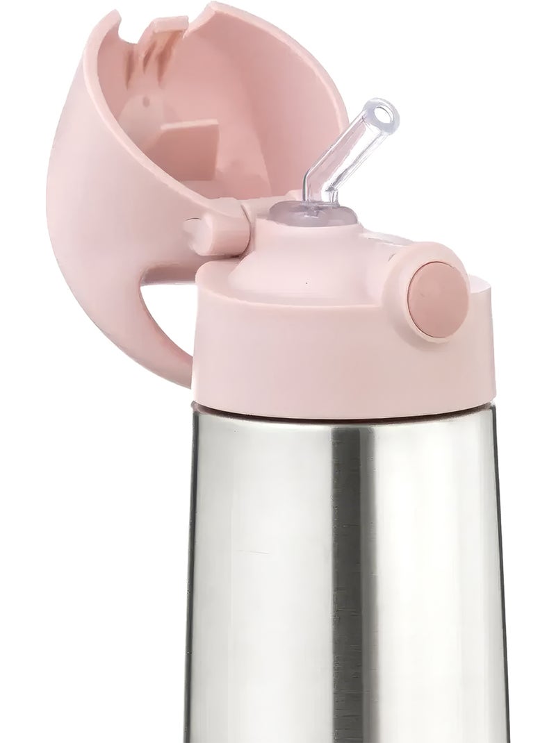 B.Box | Gourde isotherme en inox avec paille 500 ml Rose - Kiabi