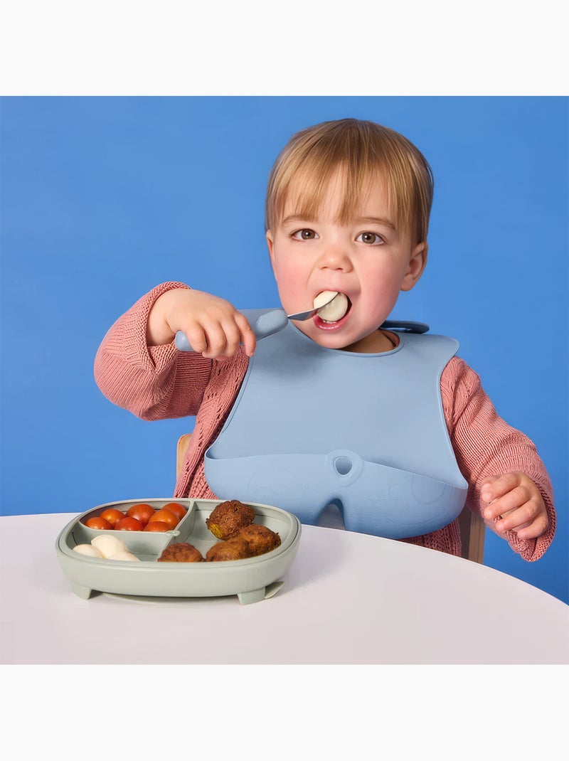 B.box | set de 3 couverts ergonomiques en inox pour enfant Bleu - Kiabi