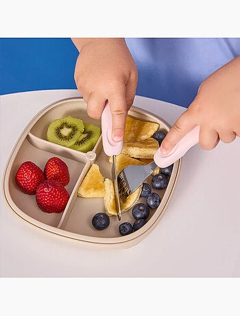 B.box | set de 3 couverts ergonomiques en inox pour enfant