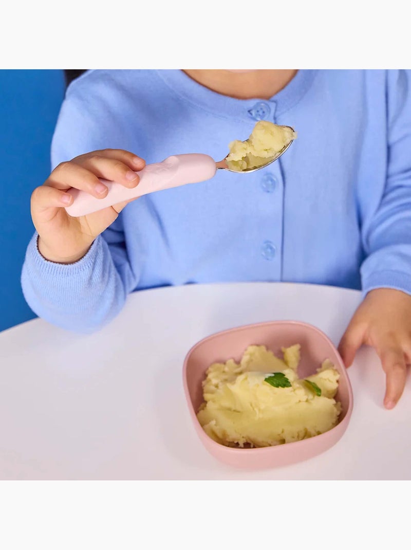 B.box | set de 3 couverts ergonomiques en inox pour enfant Rose - Kiabi