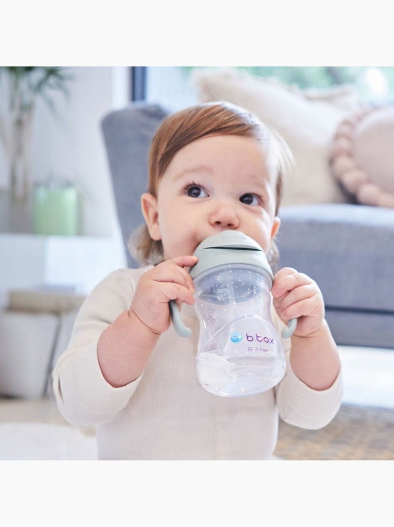 B.Box | Tasse d'apprentissage bébé à paille lestée anti-fuite Vert d'eau - Kiabi