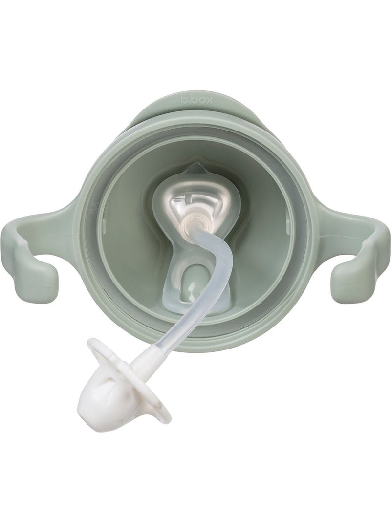 B.Box | Tasse d'apprentissage bébé à paille lestée anti-fuite Vert d'eau - Kiabi