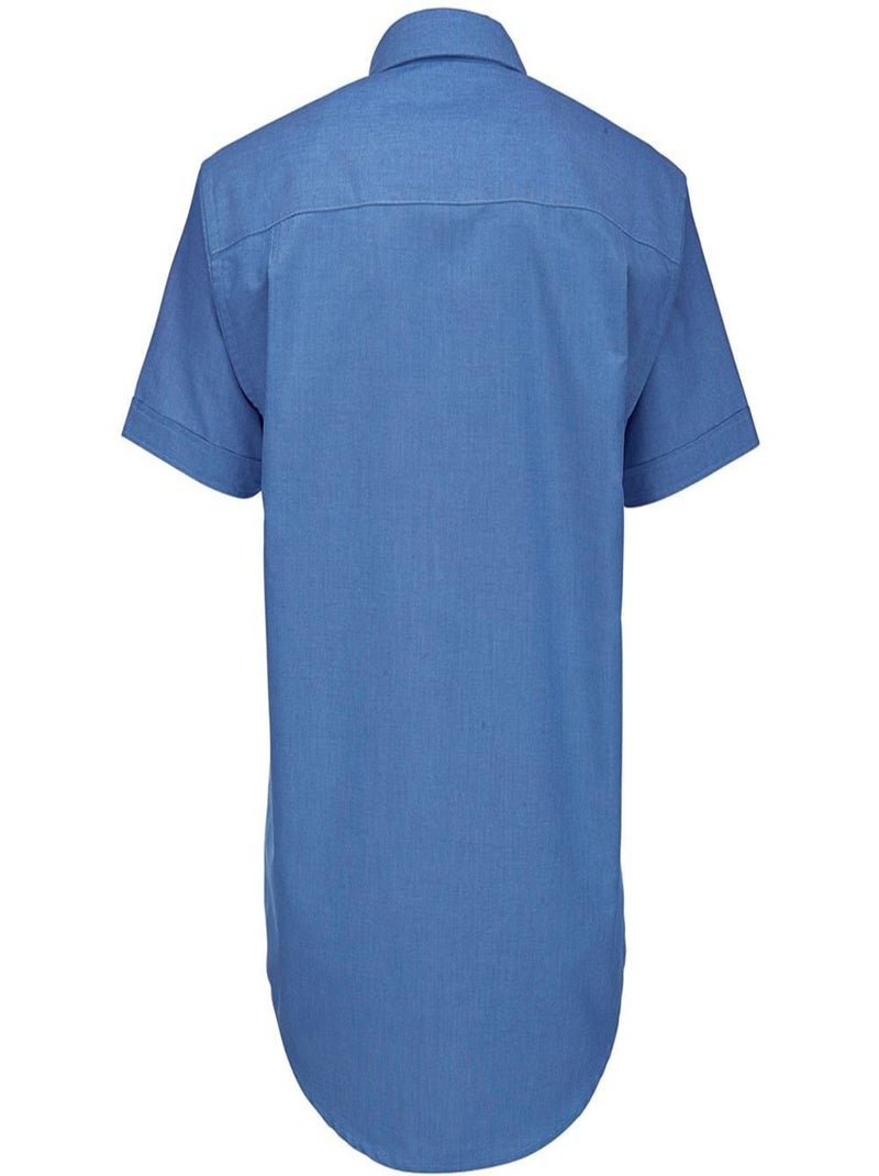 B&C - Chemise à manches courtes OXFORD Bleu - Kiabi
