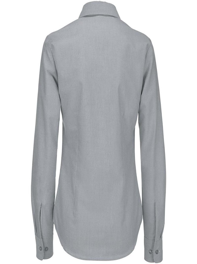 B&C - Chemise à manches longues OXFORD Argenté - Kiabi