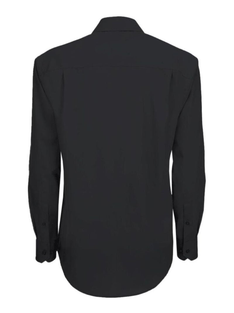 B&C - Chemise à manches longues SHARP TWILL Noir - Kiabi