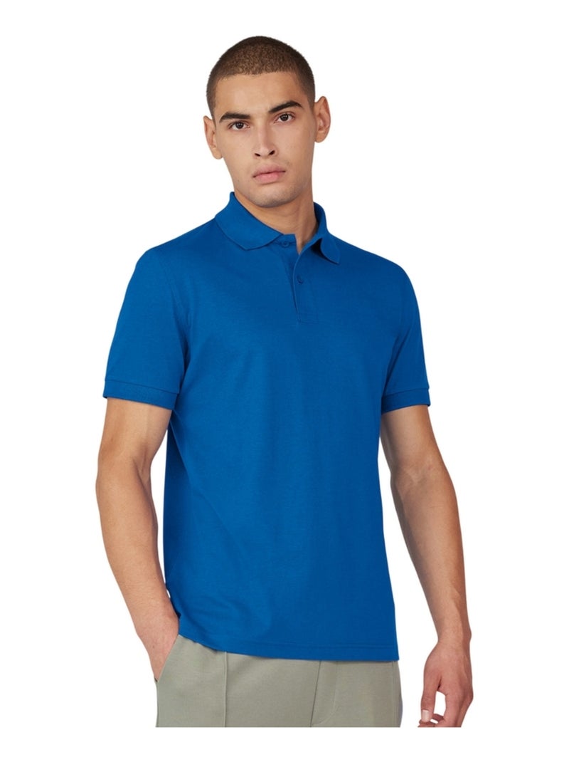 B&C - Chemise MY ECO POLO 65/35 Bleu roi - Kiabi