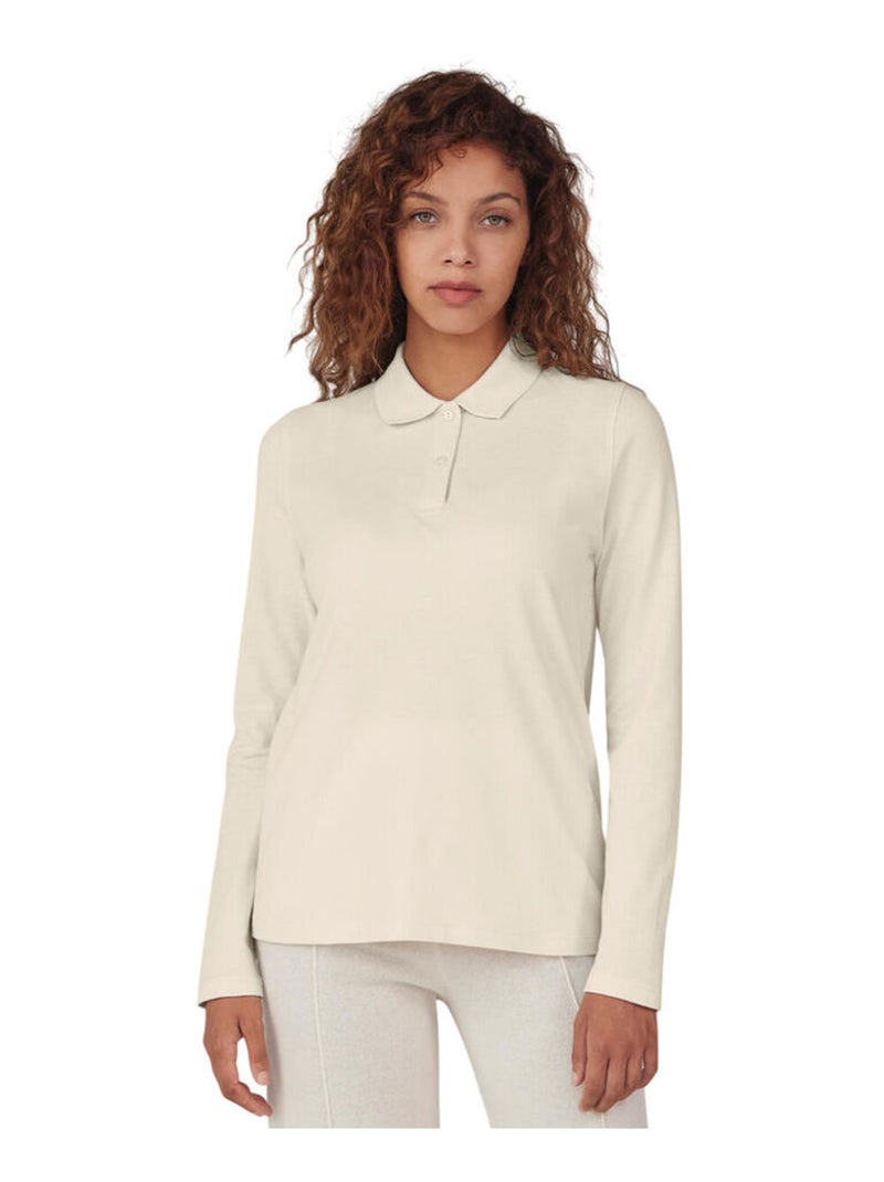 B&C - Chemisier manches longues MY POLO Blanc nacré - Kiabi