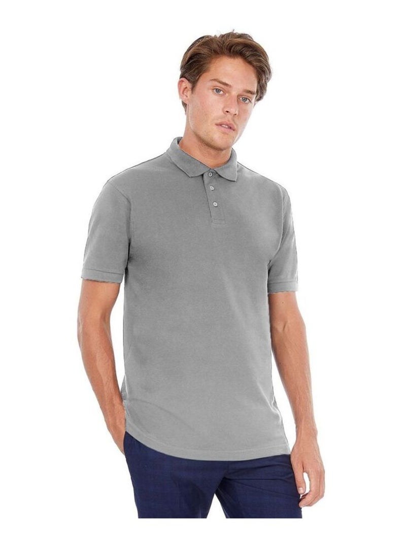 B&C - Polo à manches courtes SAFRAN Gris - Kiabi