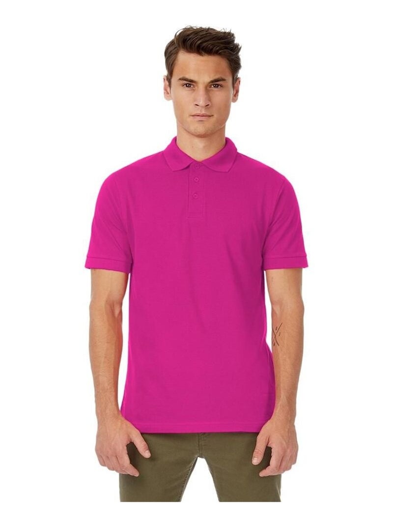 B&C - Polo à manches courtes SAFRAN Rose fushia - Kiabi