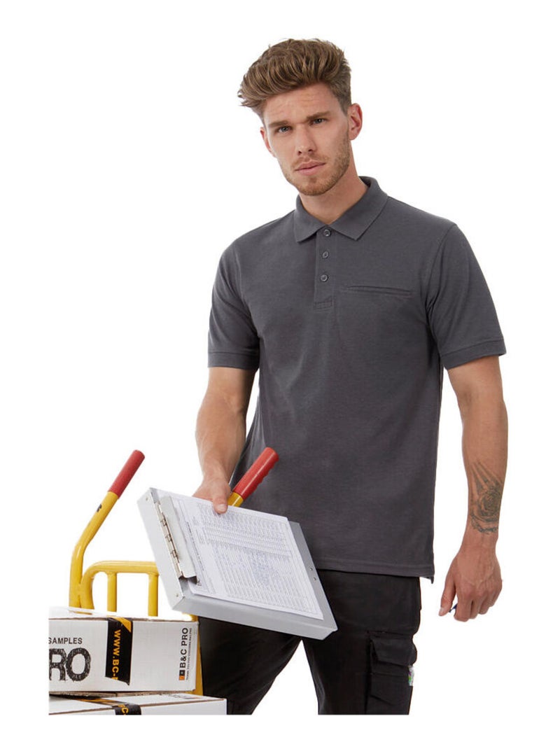 B&C - Polo ENERGY PRO Gris foncé - Kiabi