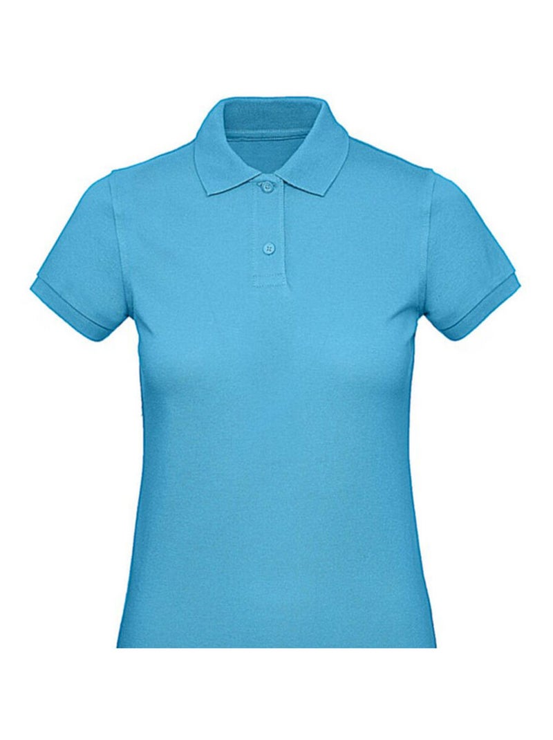 B&C - Polo INSPIRE Bleu turquoise - Kiabi