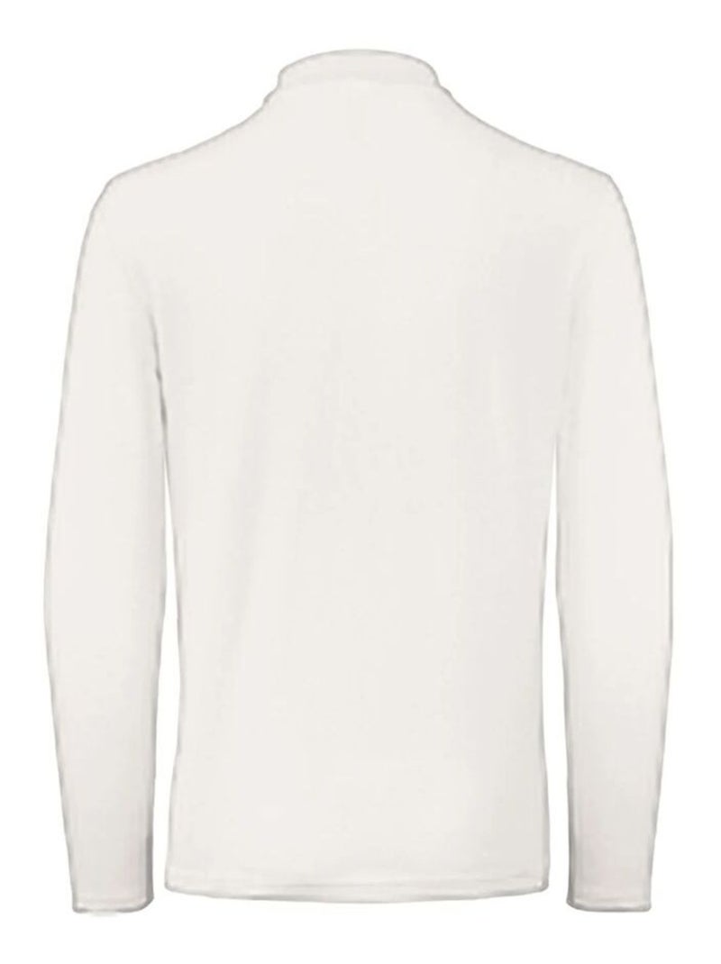 B&C - Polo manches longues ID.001 Blanc - Kiabi