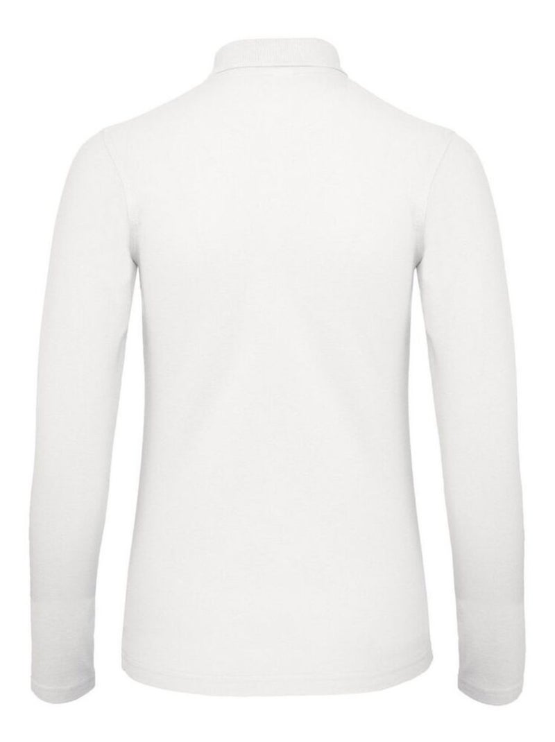 B&C - Polo manches longues ID.001 Blanc - Kiabi